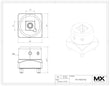 Maxx-ER (D/C) Support 010608 Support d'électrode carré S20