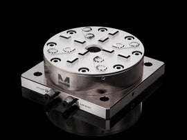 MaxxMagnum Pneumatic Chuck Manual Short Drawbar with Mounting Plate 160x160 mm