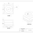 MaxxMacro 54 Support de crosse rond en acier inoxydable 25 mm