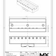 MaxxMacro (System 3R) Electrode Holder Aluminum U25 by 6" Slotted print