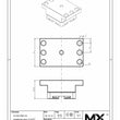 MaxxMacro (System 3R) Flat Electrode Holder 81X51 Stainless print