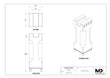 Maxx-ER (Erowa) 50 Aluminum Slotted Electrode Holder 4" Tall U20 4