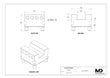 Maxx-ER (Erowa) Brass Electrode Holder Slotted Uniholder U20 4