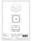 MaxxMacro (D/C) Support de cercle en acier inoxydable de 6 mm de diamètre