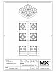MaxxMagnum (System 3R) Pallet with Four (4) MaxxMacro QuickChucks print