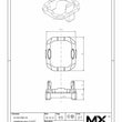 MaxxMacro (System 3R) Combi Drawbar Plastic Clip 3R-SSP13854E print