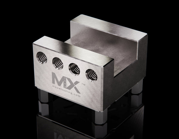 Maxx-ER (Erowa) Electrode Holder Stainless Slotted  U25 front